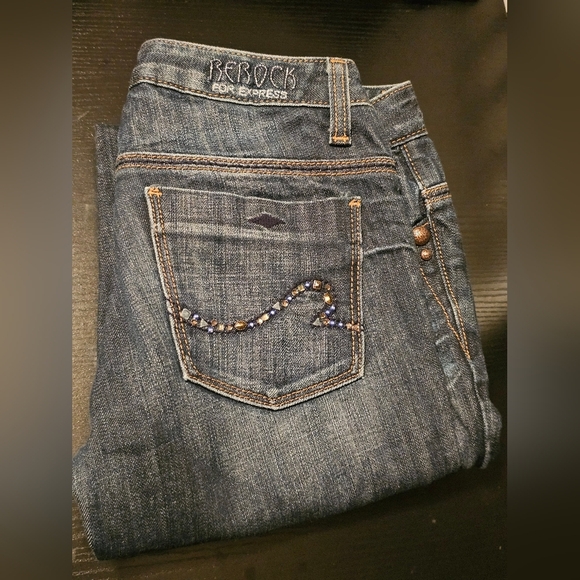 BeRock for Express Extreme Flare Jeans - Picture 1 of 6